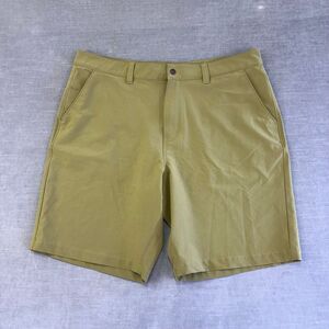 Alpine Design Shorts Mens 38‎ Olive Modern Fit Comfort Stretch Chinos Casual
